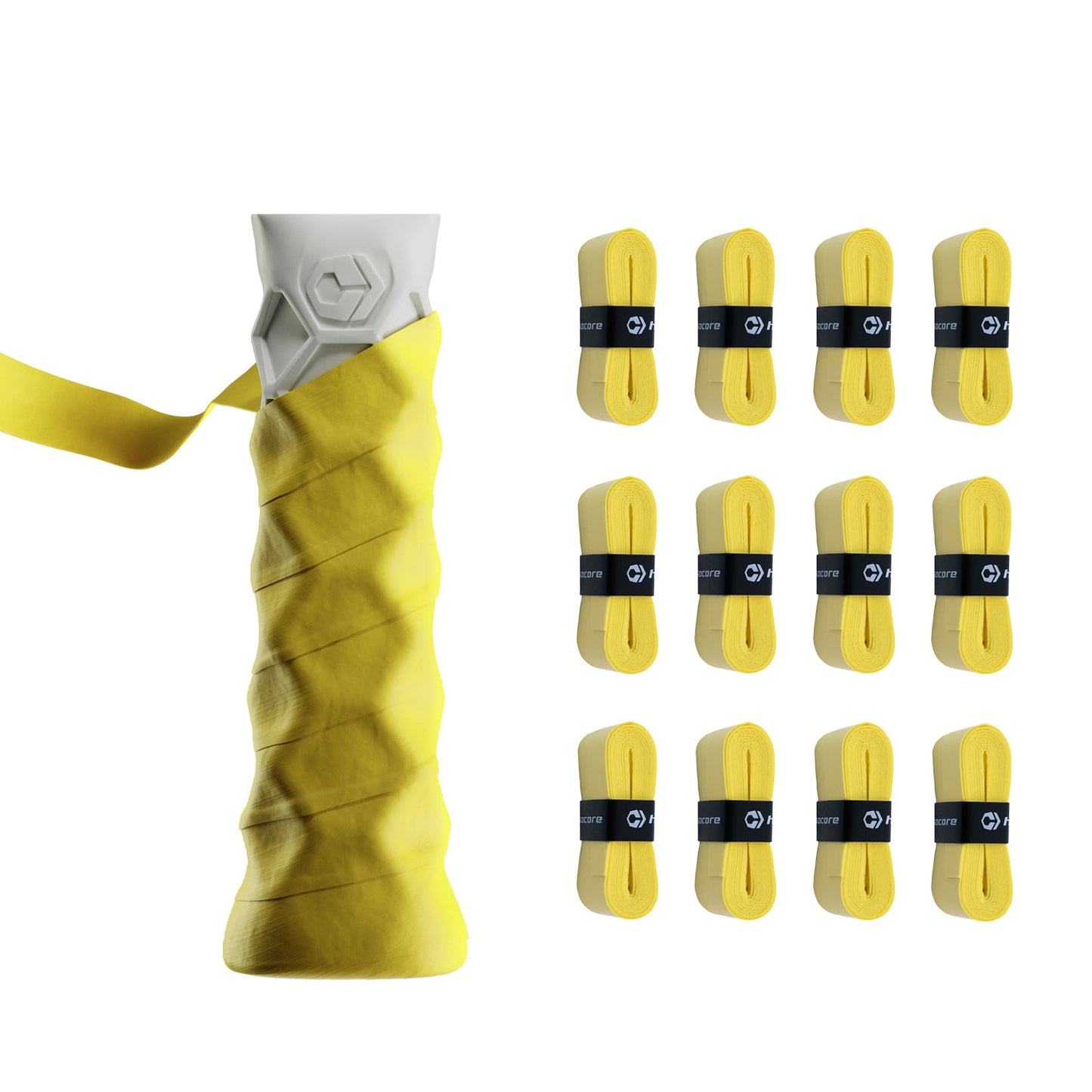 Hesacore Hesatac Overgrip – Yellow (6 & 12 Pack)