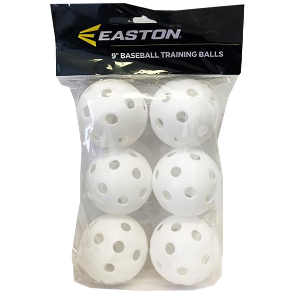 Easton 9 Inch Plastic Training Balls 6-Pack