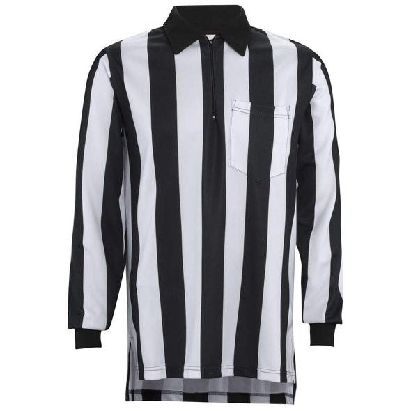 Adams 2" Stripe Long Sleeve Football Referee Shirt