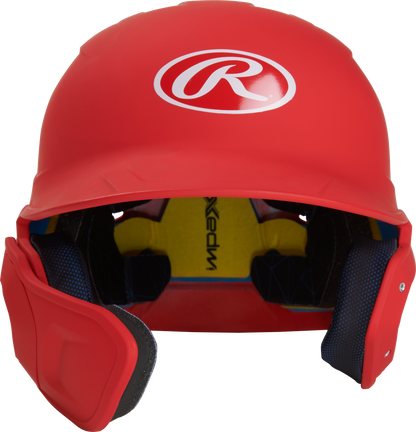 Rawlings Mach Matte Batting Helmet with Left Handed Batter Extension