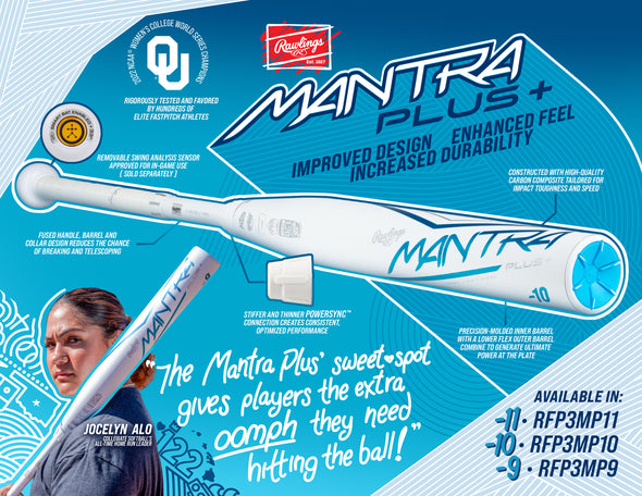Rawlings 2023 Mantra+ Fastpitch Softball Bat: RFP3MP