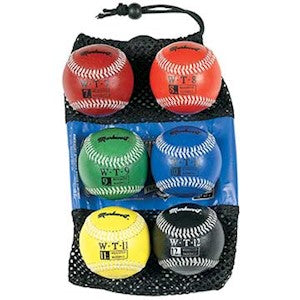 MARKWORT WEIGHTED BASEBALL SET - LEATHER COVER 7-8-9-10-11-12OZ
