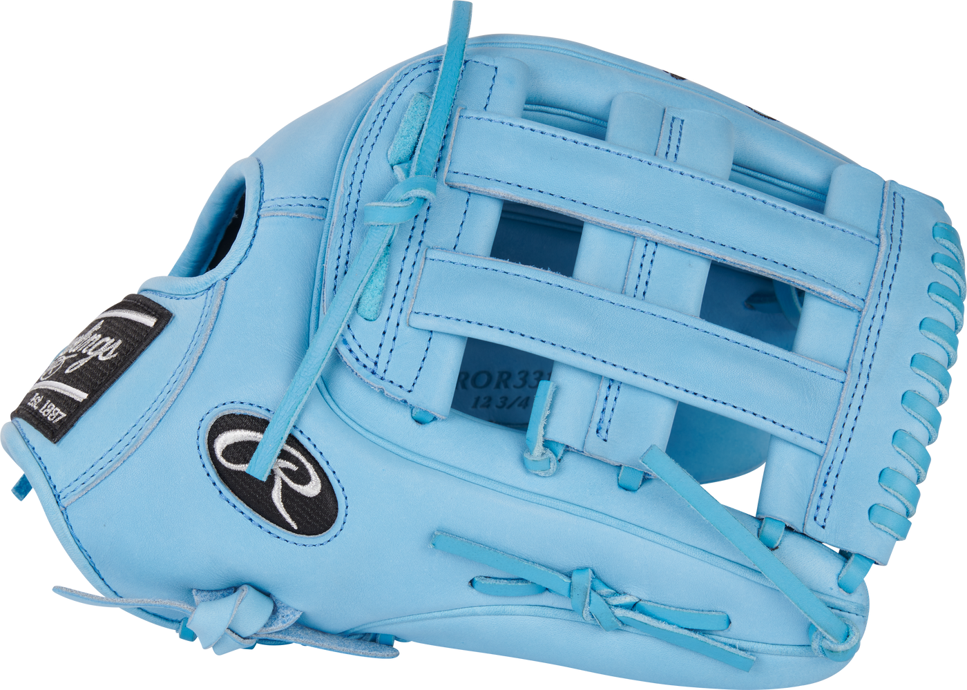 Blue rawlings online baseball glove