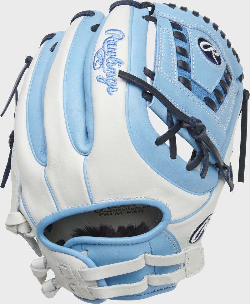 baby blue baseball glove