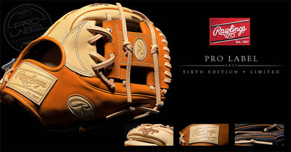 RAWLINGS HEART OF THE HIDE/PRO PREFERRED HYBRID PRO LABEL 6 INFIELD GLOVE: PRO934-2CTB