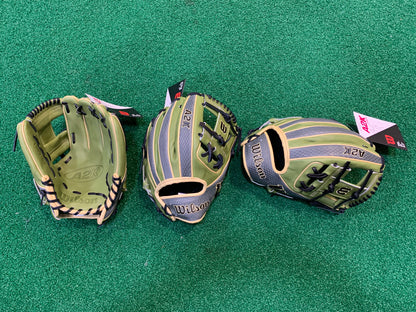 WILSON GOTM December 2022 - A2K 1786 Military Green 11.5" Glove: WBW101285115