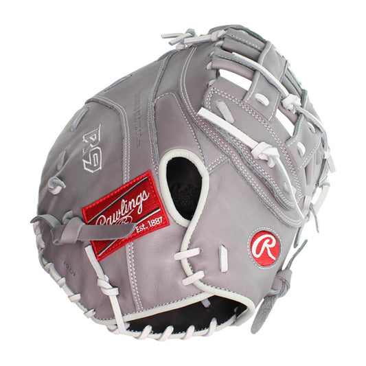 Rawlings R9 Series Fastpitch Softball First Base Mitt R9SBFBM-17G