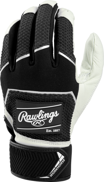 Rawlings Adult Workhorse Batting Glove w/Compression Strap