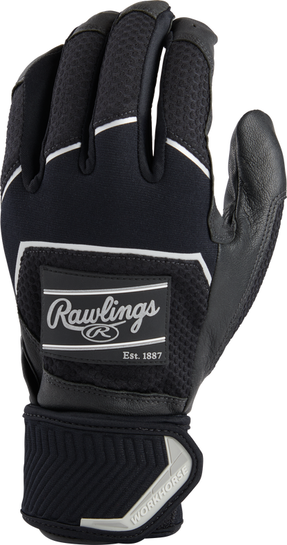 Rawlings Adult Workhorse Batting Glove w/Compression Strap