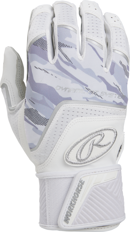 Rawlings Workhorse Adult Batting Gloves w/ Compression Strap