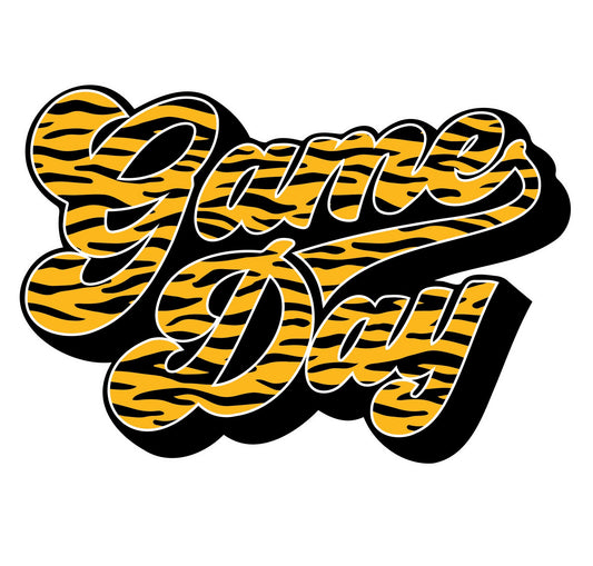 Game Day Tiger SVG Digital Download