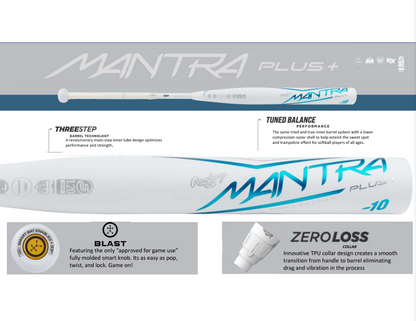 Rawlings 2023 Mantra+ Fastpitch Softball Bat: RFP3MP