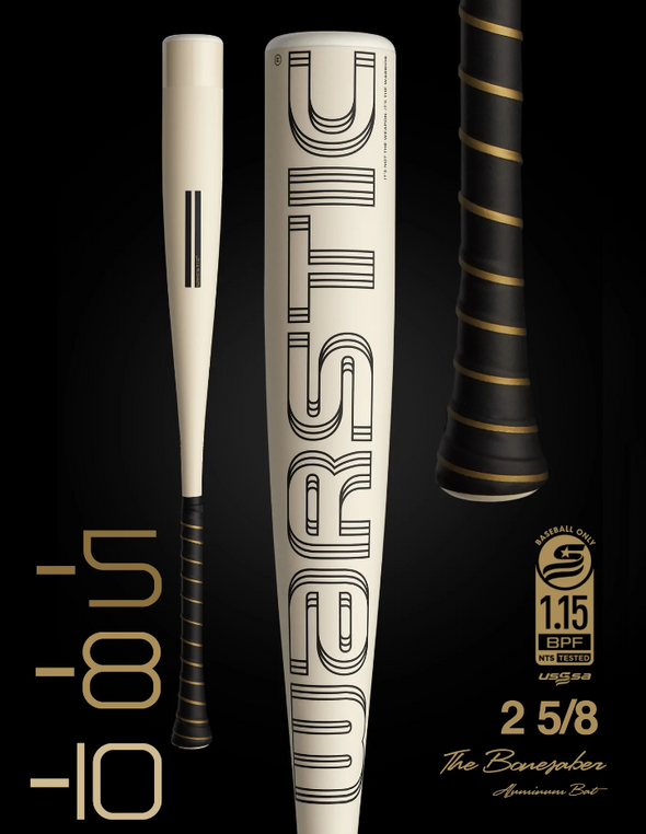 WARSTIC - BONESABER USSSA METAL BASEBALL BAT: MBBSR23WH